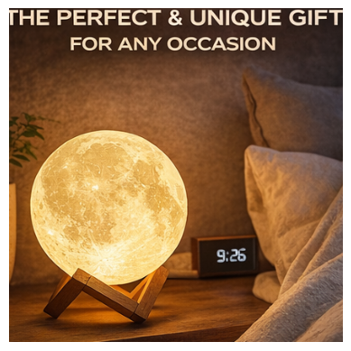3D Moon Lamp Light