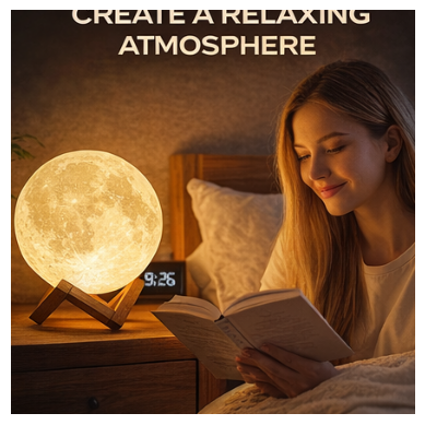 3D Moon Lamp Light